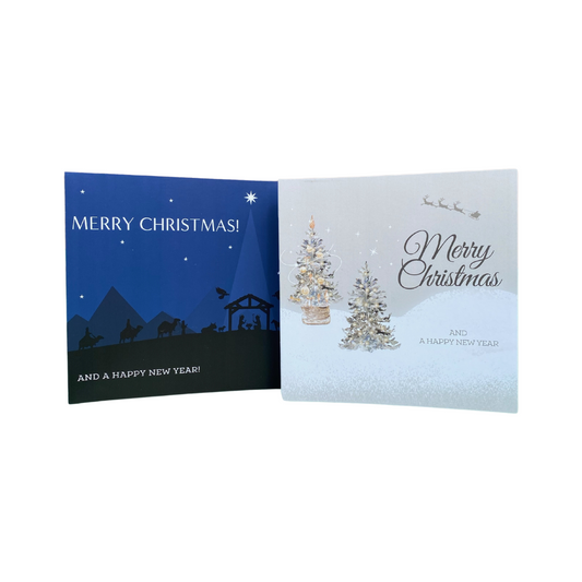 Christmas Cards (pack of 10) - 2 designs - Includes Foodbank Donation