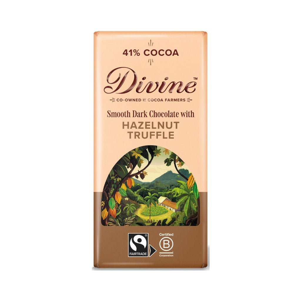 Dark Chocolate with Hazelnut Truffle (90g)
