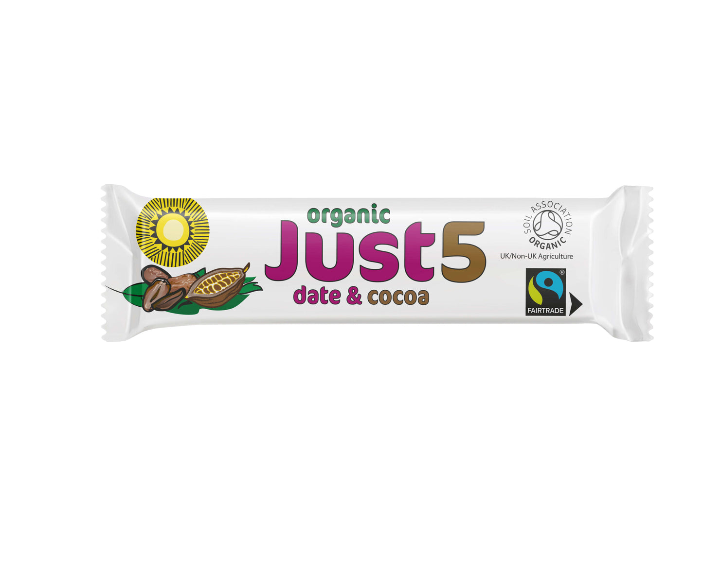 Just 5 Organic Date & Cocoa Bar (40g)